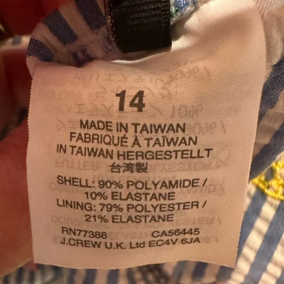 J. Crew Striped One Piece Swimsuit - Picture 7 of 9